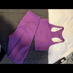 Girlfriend Collective Legging and Paloma Bra set - Wildflower